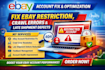 fix ebay restriction crawl errors late shipment defects feedback management