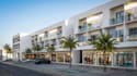 render gated community,mixed use development,realestate property,townhome design
