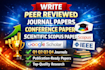 write peer reviewed journal papers, conference paper, scientific scopus paper
