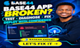 be base44 expert, diagnose, test, debug, fix and deploy your base44 app
