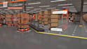 do 3d warehouse automation robotics sorting conveyor system factory animation