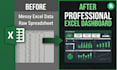 create professional excel dashboard and data visualization