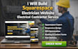 build squarespace electrician website electrical contractor service website