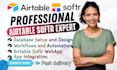 setup airtable database airtable CRM automation softr web app expert