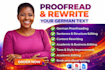 proofread, edit and rewrite your german text