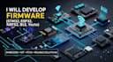 develop firmware using stm32, esp32, nrf52, ble and yocto