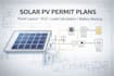 design solar pv permit plans, sld, load calculation, and battery backup