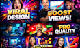 design youtube cover clickbait thumbnail web banner video thumbnail