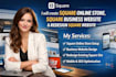 create square online store, square business website and redesign square website