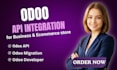 develop odoo API integration, custom modules and erp automation for business