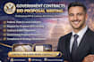 write government contract bid proposal, rfp response, rfq pricing, grant writing