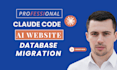 fix claude code codex web app, supabase database api integration and hosting