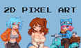 do pixel art animation 2d sprite sheet pixel animation character game art