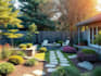 a harmonious landscape backyard design as a landscape