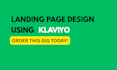 design landing page using klaviyo