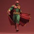 create epic cinematic superhero character art
