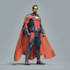 create epic superhero comic character art in digital style