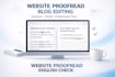 proofread and improve grammar, spelling, and readability