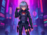 design anime character , cyberpunk character