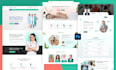 design creative one page website psd template