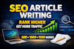 write SEO article writing blog content writer website content writing