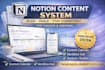 create notion content planner system for coaches and creator