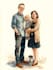 custom watercolor family portrait