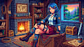 draw pixel art scene and background for your game