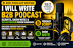 write seo podcast show note scripts and episode summaries