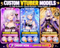 design and rig vtuber live2d model anime art style
