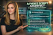write high conversion vsl scripts and engineer ai voiceover prompts
