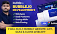 build bubble io website, bubble saas, bubble app, clome web app with bubble