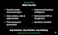 deliver decision ready business analysis, competitor reasearch and insights