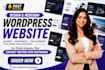 design redesign dynamic wordpress website, business website with elementor pro