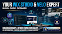 build wix studio website design, velo custom code and cms