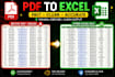 convert PDF or image to excel accurately