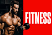 design high CTR gym and fitness youtube thumbnails