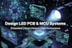design led pcb and electronics with mcu controlled circuits