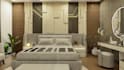 design modern bedroom interior with realistic renders