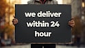 be your human billboard with express 24 hour delivery