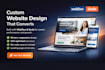 create professional webflow duda bubble carrd tilda landing page website design