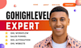 be go high level expert gohighlevel workflow ghl crm automation ghl website a2p