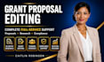 edit grant proposal, review and rewrite nonprofit proposal fast fundings
