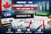 prepare and file canada corporate tax return t2