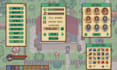 create pixel art ui, hud design, pixel art asset, icon, gui element, screen