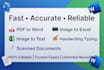 professionally convert PDF to word or retype documents fast