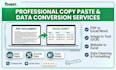 do accurate data entry,copy paste and excel work
