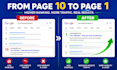 rank your website on google first page with SEO