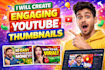 design eyecatching youtube thumbnail