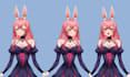 design live2d vtuber model with vtuber rigging anime model vtuber ref sheet